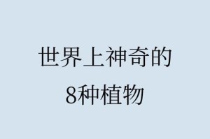 神奇植物的奇妙世界（探秘神奇植物的神奇能力）